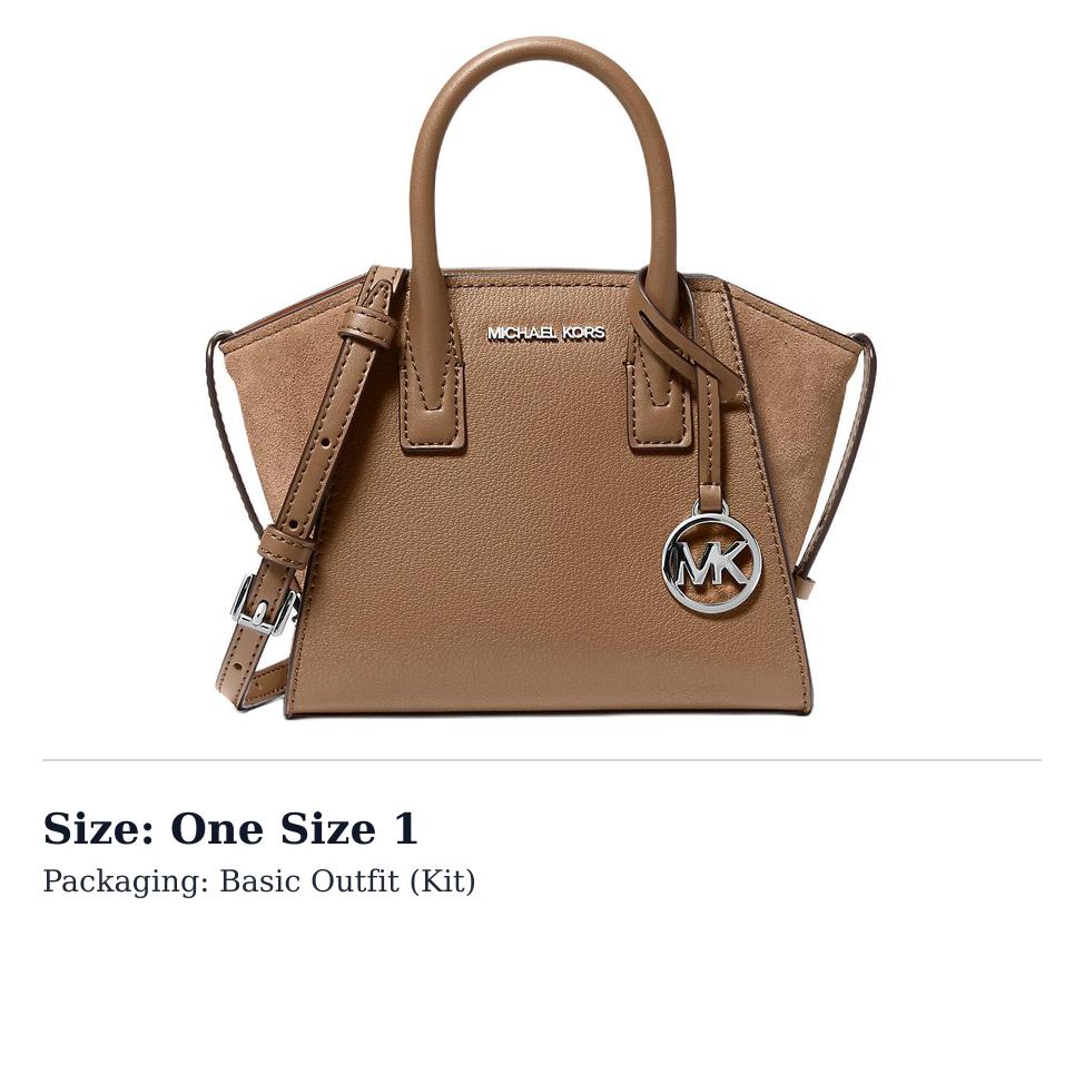 MICHAEL KORS Avril Leather Handbag Mini Womens Driftwood 35F4S4VC0L-DRIFTWOOD