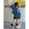 Kinderschuhe, Kinderstiefel, Herbst 2024 neue gestrickte Socken im Western-Stil, Sportschuhe für Jungen, bequem und rutschfest