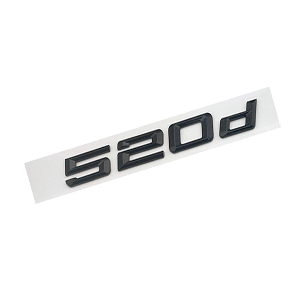 For BMW 530d 520d 535d 525d Car Fender Side Stickers Rear Bumper Stickers Rear Door Trunk Badge Adhesive Accessories