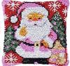 Christmas Deer Latch Hook Kit Santa Claus Knot Pillow Package Embroidery Latch Hook Kits Cushion Pillowcase Set For Needlework 