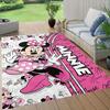 1pc Disney Cartoon Characters Pattern Carpet Area Rug Non-slip Carpet Hand Washable Floor Mat Suitable For Living Room Bedroom Home Decor Ro