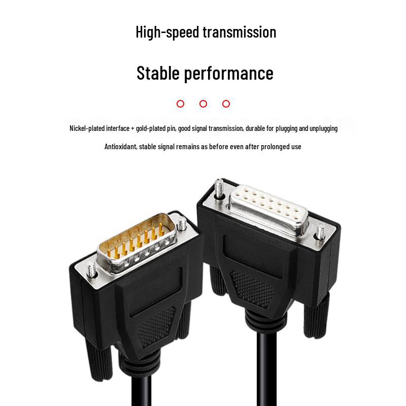 Longyan Industrial Grade DB15 Double Shielded Serial Cable