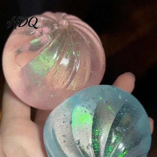 Steamed Bun Sensory Toy Stress Relief Portable Travel Slow Rising Clear Adults Kids Soft Ball Squeeze Pinch Fidget