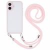 For iPhone 16 Plus Case TPU+PC Crystal Clear Back Cover with Lanyard
