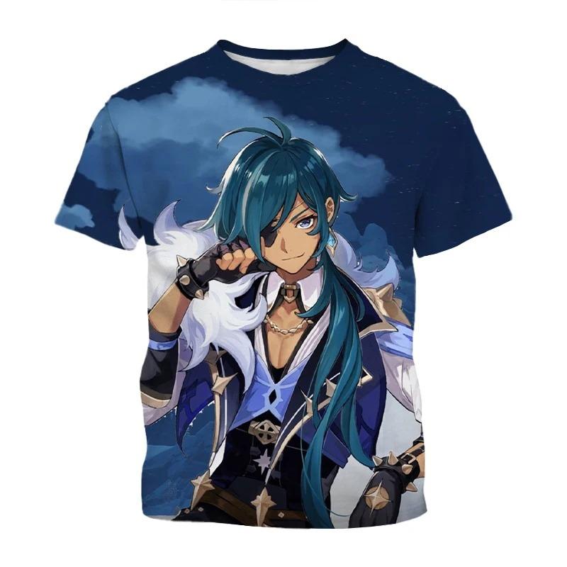 Summer fashion trend hip-hop cool 3D printed personalized T-shirt for men's casual and comfortable short sleeved T-shirt