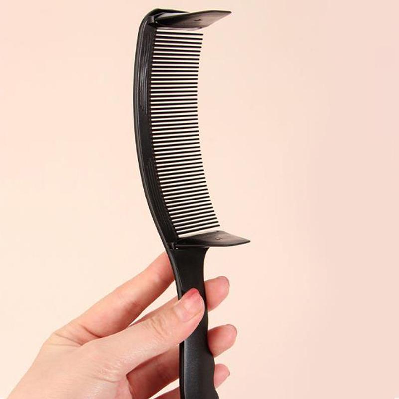 Professioneller Friseur-Haarschneidekamm mit gebogenem Positionierungs-Kamm, verstellbar, S-Bogen-Design