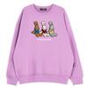 Astral Projection Oversized Drop Shoulder Triple Jy Rabbit Sweatshirt_Violet