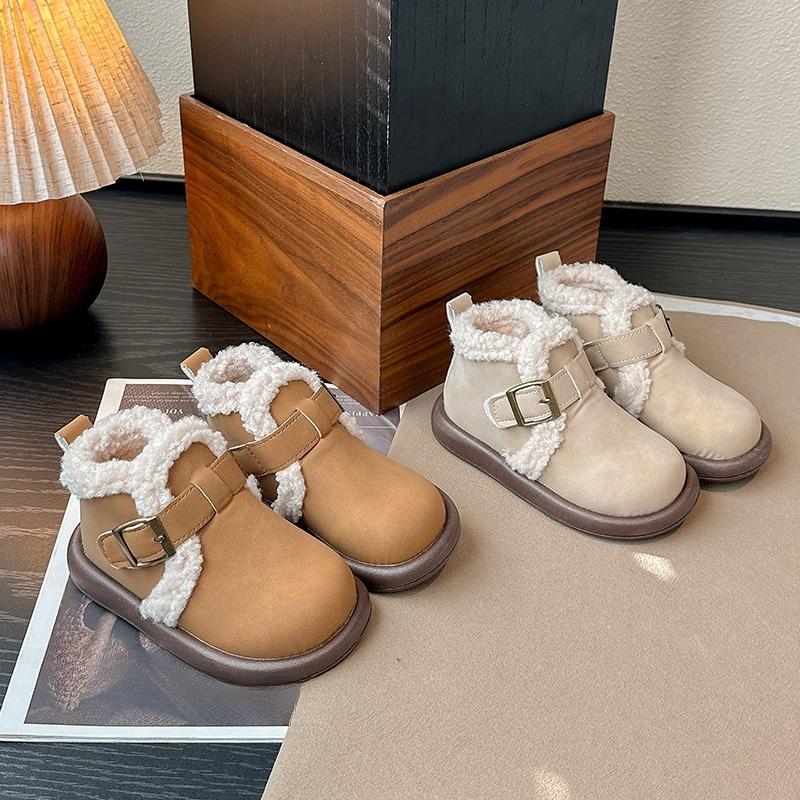 Girls' Shoes, Children's Padded Shoes, New Style Rubber-soled Snow Boots, Baby Cotton Shoes