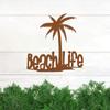 Beach Life Palm Tree Metal Wall Art Home Decor Tropical Metal Palm Tree Wall Decor Beach Theme Beach Theme Decor Cutout Art