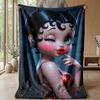 Soft Flannel Blanket Lightweight Cozy Bedroom Living Room CoverBetty Boop