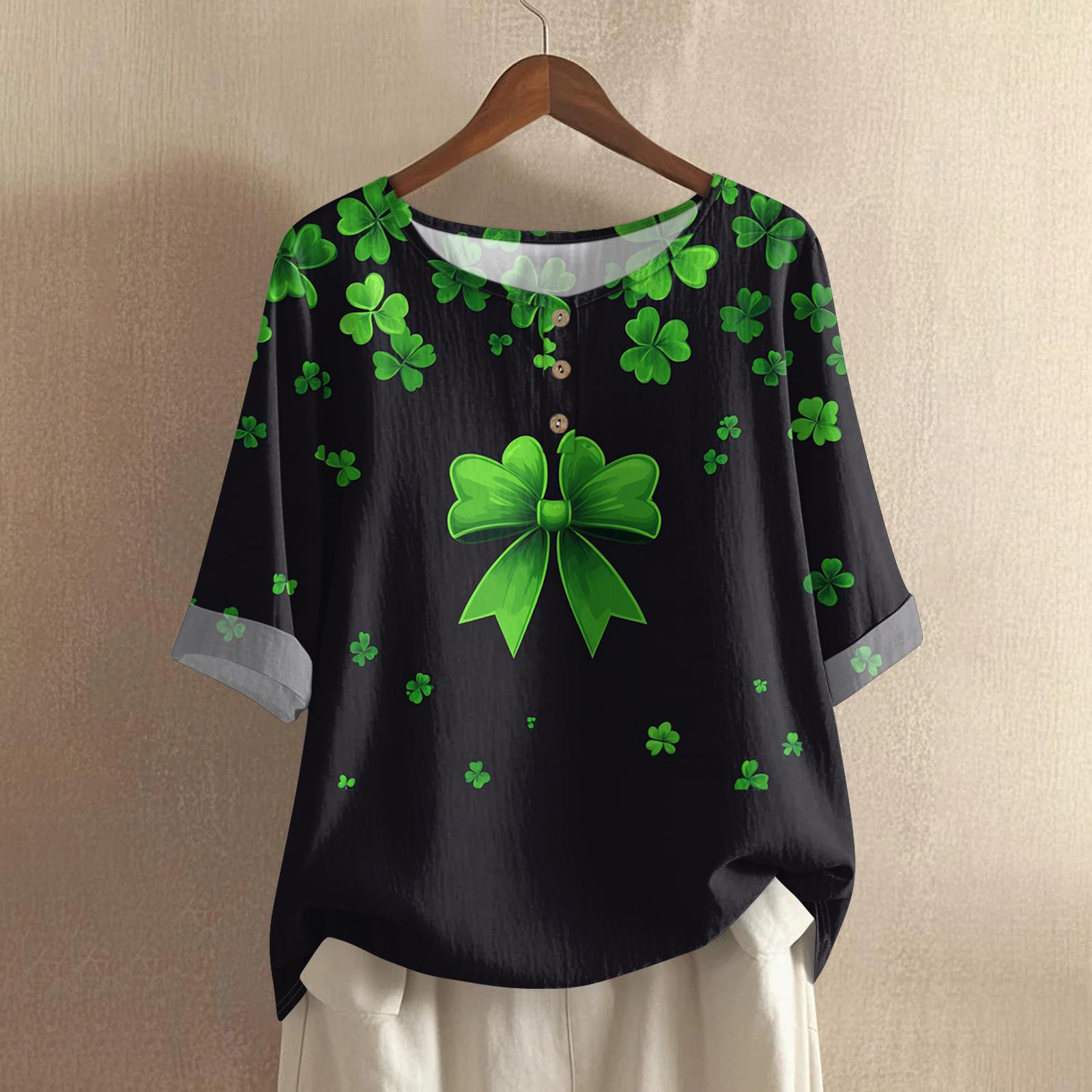 

Женская модная и повседневная рубашка с полурукавом и круглым вырезом, блузка из хлопка и льна S