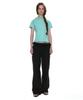 PARTIMENTO WOMEN Two-Way Frill Turnover Waist Pants_Black