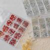 Flatback Nail Rhinestones 3D Decals Assorted DIY Decorations Easy Apply for Women Girls Nail Art Design