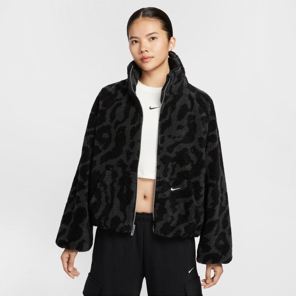 Женская куртка Nike W Street Sherpa Jkt Hv2071 010blk Sail XS