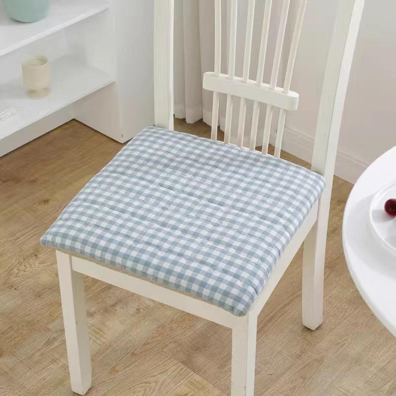 Nordic Japanese Style Non-Slip Thick Cotton Chair Cushion for Dining or Office