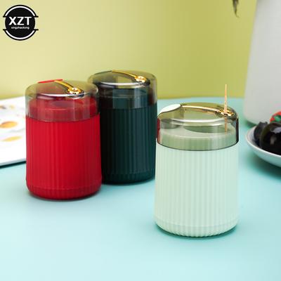 Neueste Zahnstocherbox Zahnstocherspender Ceative Push Automatischer Auswurf Zahnstocherglashalter Haushalt Praktisches Geschenk Home Gadget