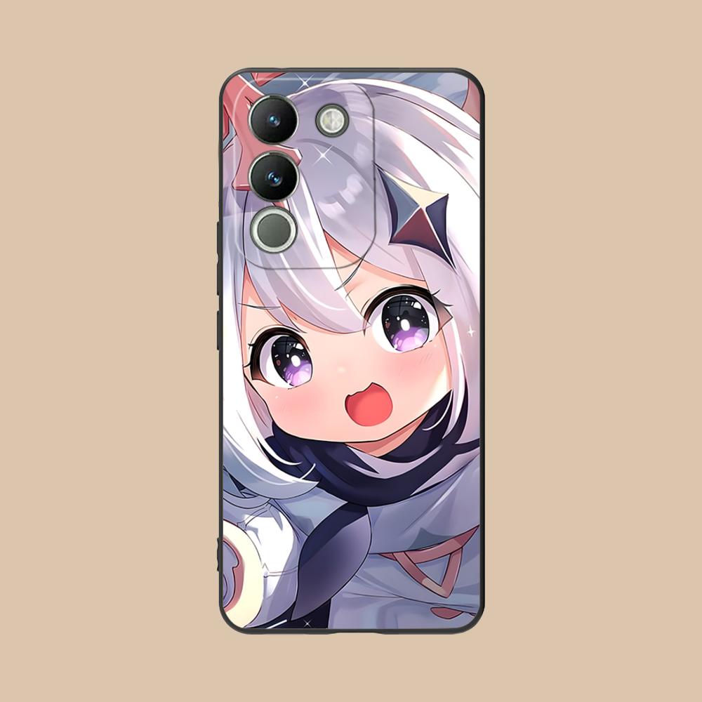 Game GI Paimon Matte TPU Mobile Phone Case for VIVO V60 V50 V40 V30 V29 V27 V25 V23 Pro Lite 5G Colorful Printing Cover