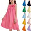 Kinder Modekleid, Ärmellos Lässig Locker Dünn Und Leicht Camisole Kleid