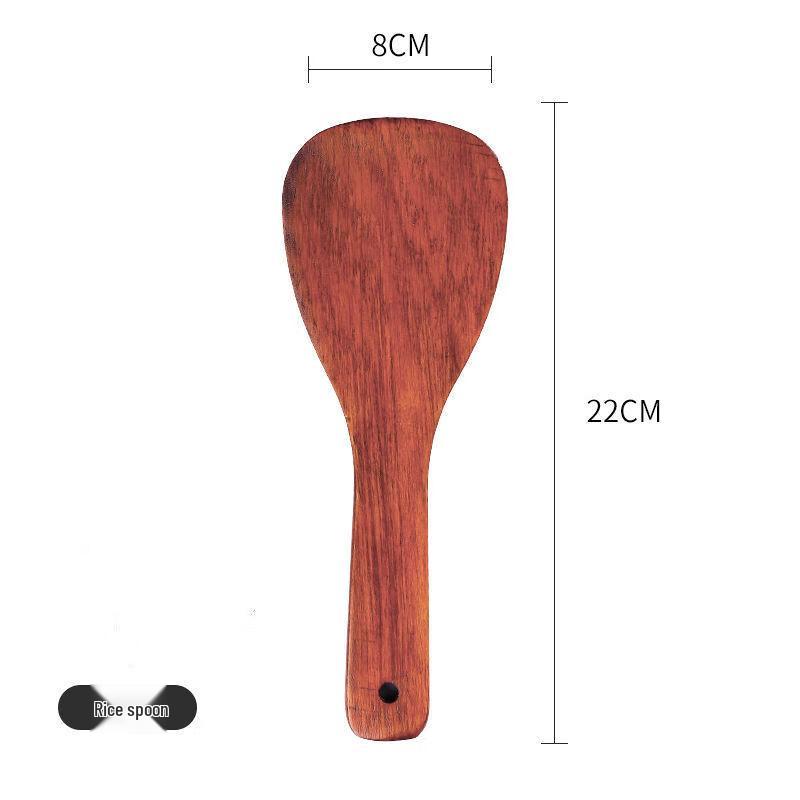 ZISIZ Wooden Cooking Spatula Set