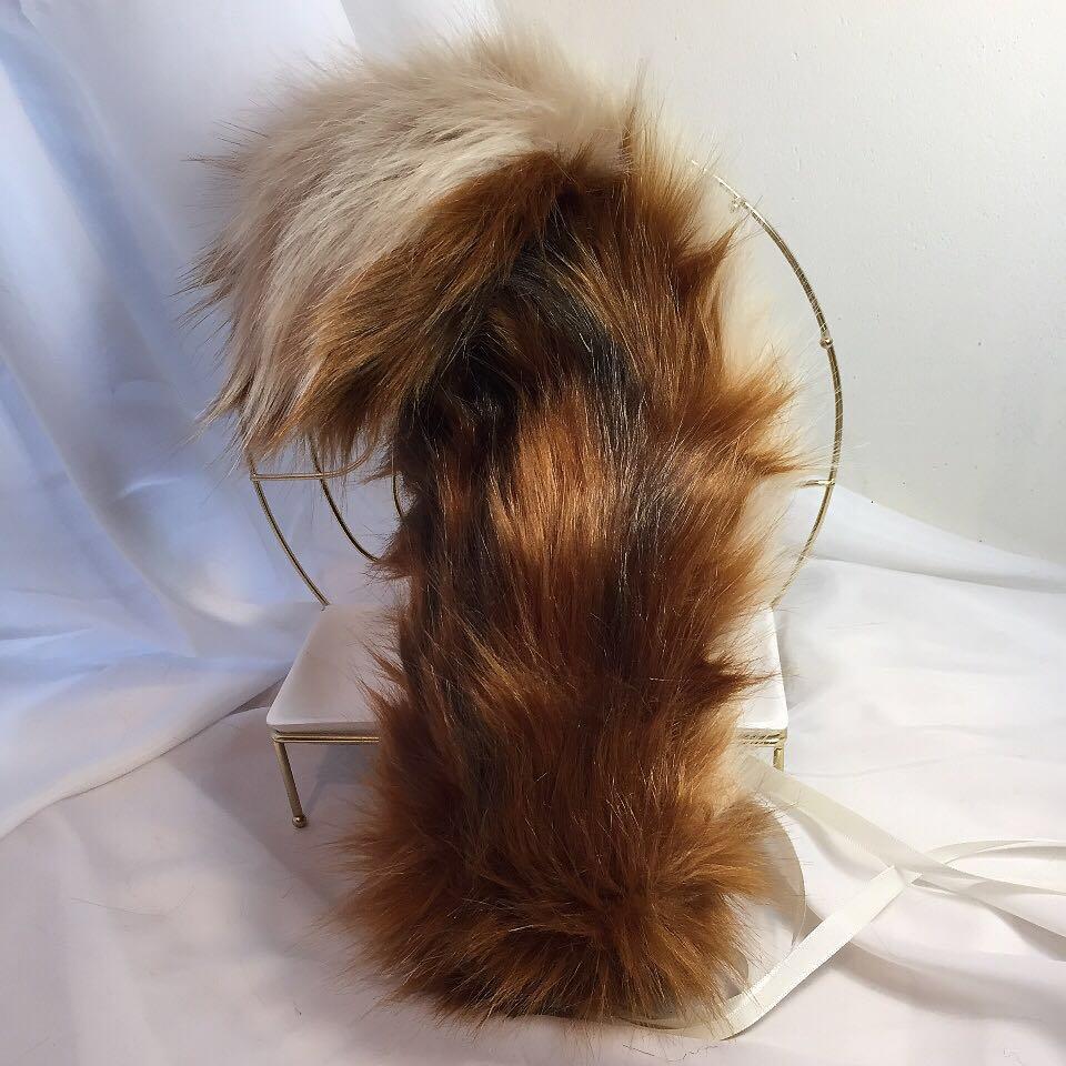 

Mmgg New Sciuridae Ears Hairhoop Tail Set For Anime Game Cosplay Costume Accessories Handmade Work One Size
