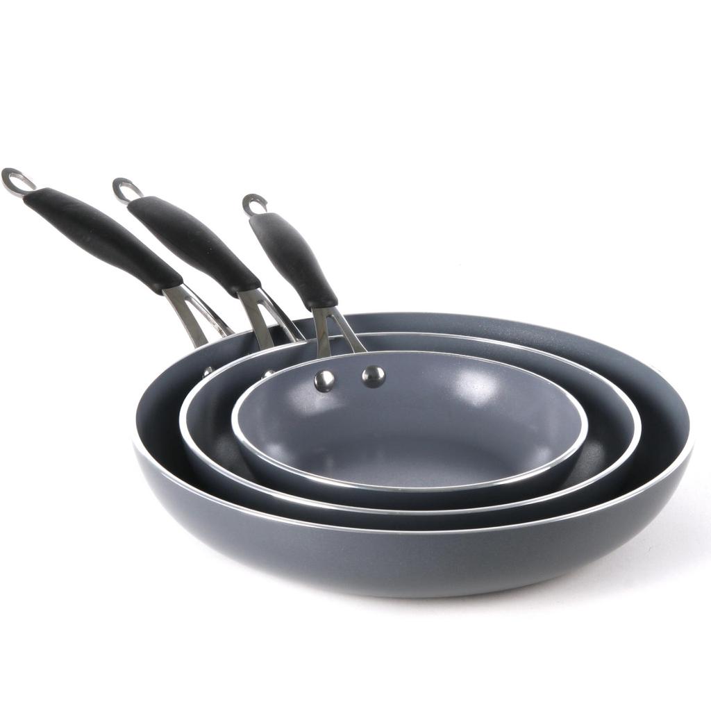 Aluminum Frying Pan With Non-Stick Teflon Platinum Professional Coating, - Hendi 621134