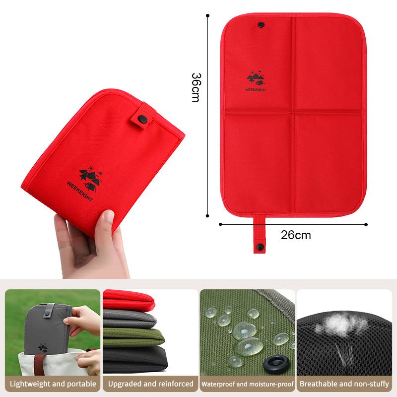 Foldable Camping Sitting Pad 600D Oxford Cloth Waterproof Outdoor Cushion Lightweight Portable Beach Picnic Mat for Travel