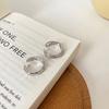 Color Irregular Hollow Double Line Geometric Set Ring Female Simple Unique Design Fashion Adjustable Jewelry Gift