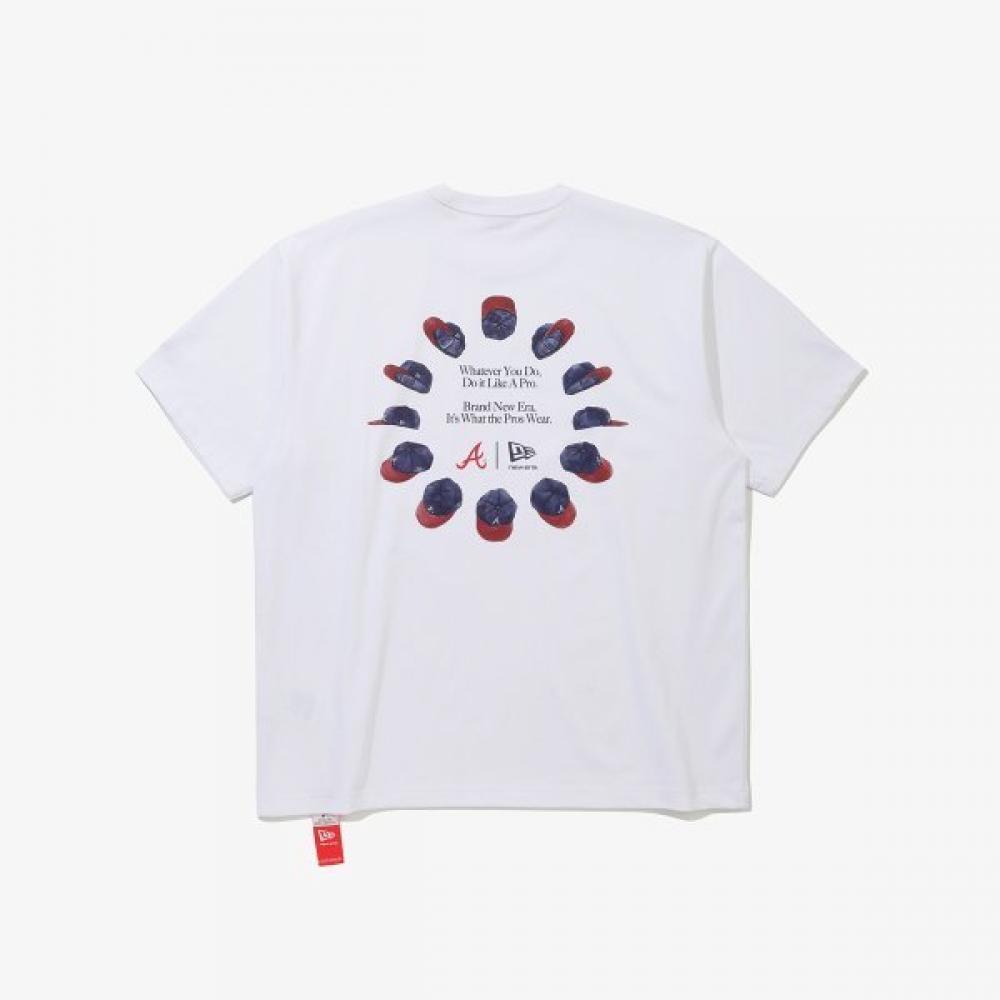 New Era Mlb ATlanTa Braves 59fifTy Circle T shirT