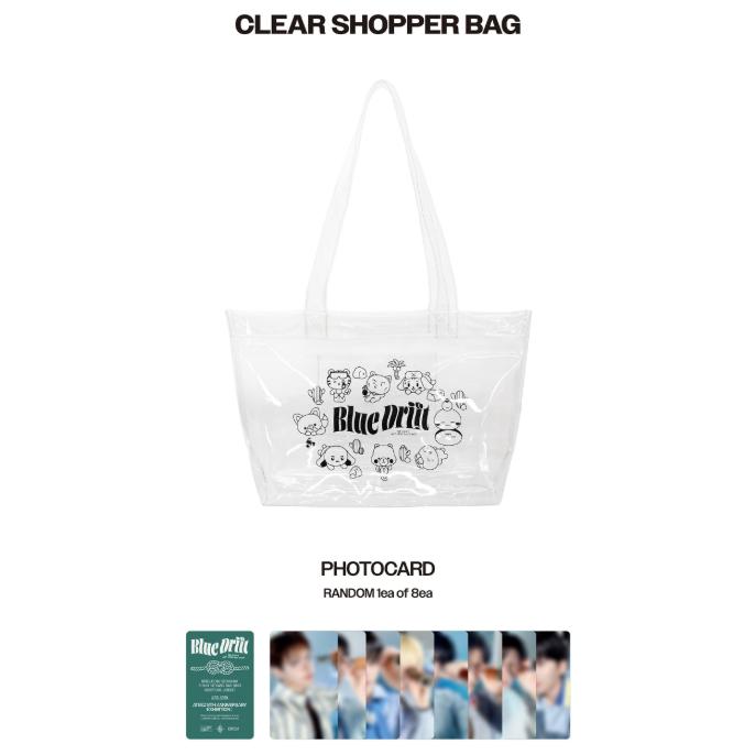 Pre-order ATEEZ 8th Anniversary Exhibition Blue Drift Clear Shopper Bag