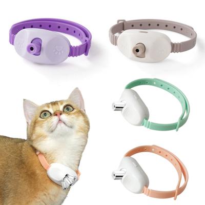Cat Collar Rechargeable Lasers Toy Automatic Hands-Free Interactive Lasers Game Auto Power Saving Washable Strap Adjustable Collar