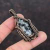 Astrophyllite Pendant Copper Wire Wrapped Pendant Astrophyllite Gemstone Jewelry Handmade Boho Pendant Copper Wire Wrap Jewelry Gift For Him