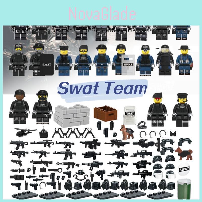 Military Police Building Blocks Set 22pcs Abs Plastic Diy Figure Toy For Boys