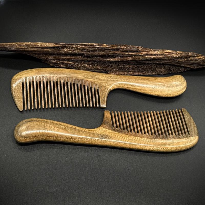 

Массажная расческа для волос из зеленого сандала