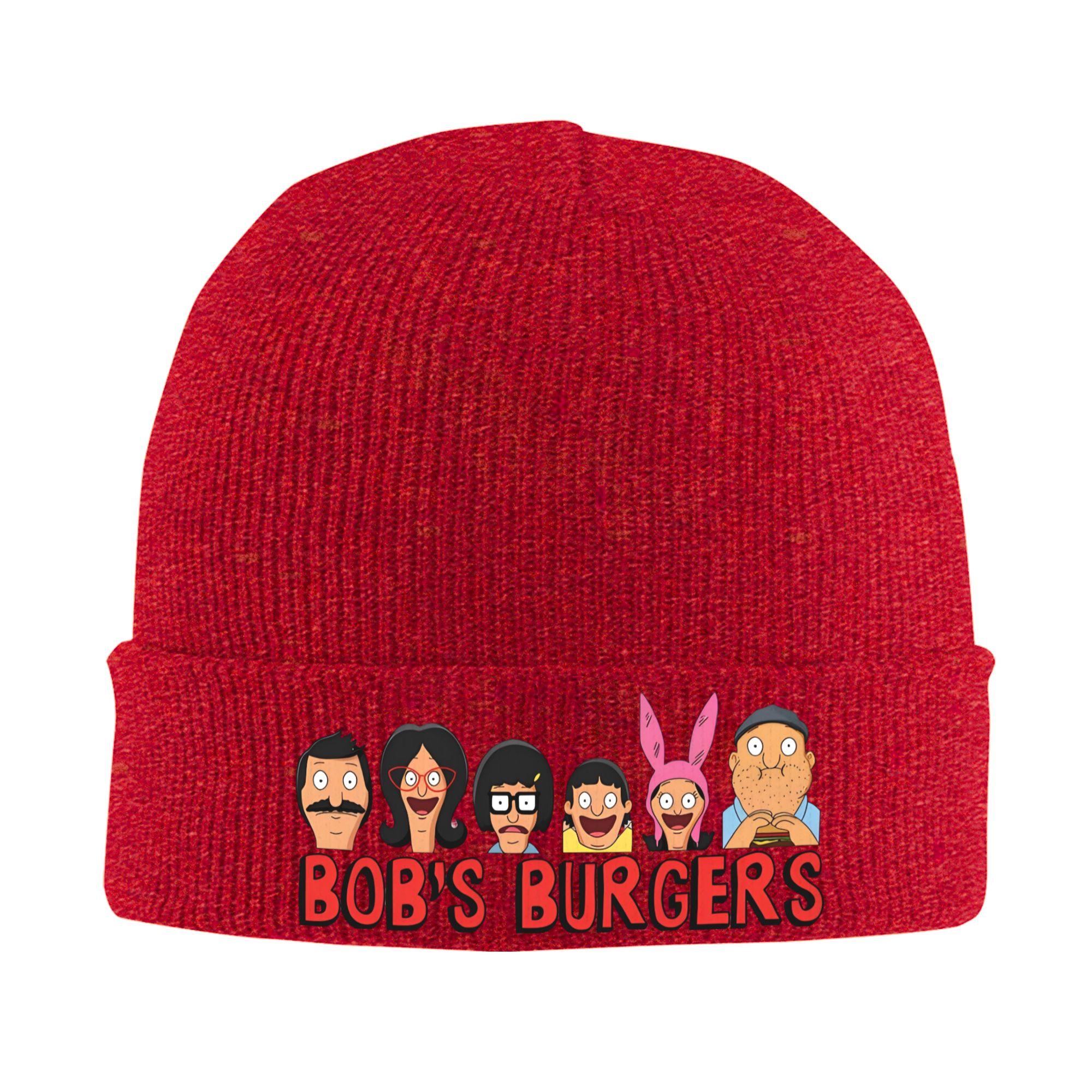

Women Unisex Slouchy Beanie BBobs Cartoon Burgers Merch Warm Skull Knitted Hat Cap Beanies Skullies One Size