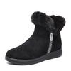 Plus Size snøstøvler kvinner Plus fleece varme korte støvler for kvinner Vinter fortykningssko Sklisikker sko Lette damesko