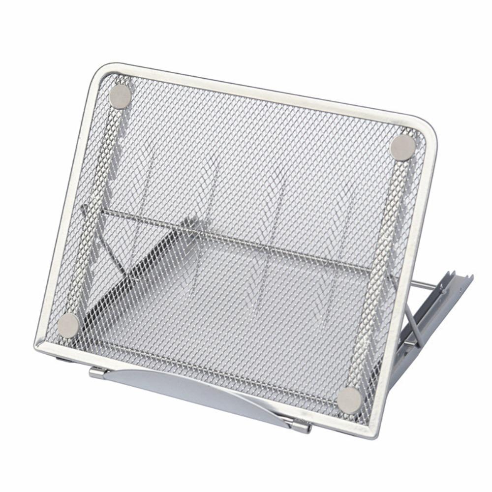 High Quality Foldable Portable Stand Portable Reading Rack Metal Laptop Stand Office Desk серебряный