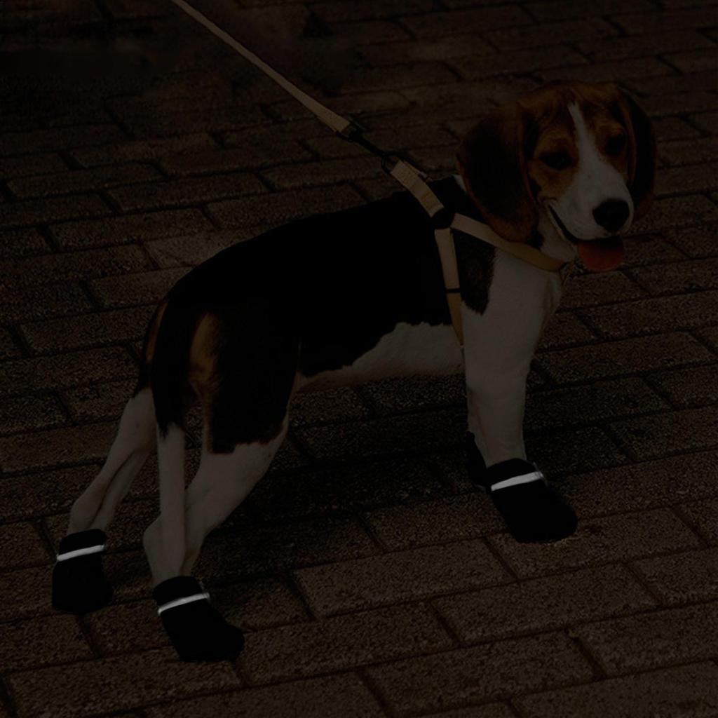 Shoes For Dog Elastic Breathable Anti-Slip Booties Reflective Dog Booties For Puppy Pet Walking Camping Hiking Outside Floors