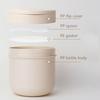 1Pcs 300/400Ml Refillable Makeup Remover Jar With Spoon Plastic Empty Makeup Jar Pot Travel Face Cream Lotion Cosmetic Container