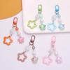 Sweet Gradient Pentagram Star Pendant Keychains Car Keyring Backpack Decoration