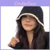 Fall Winter Polyester Fisherman Hat With Wide Brim And Color Blocking Design For Outdoor Activities