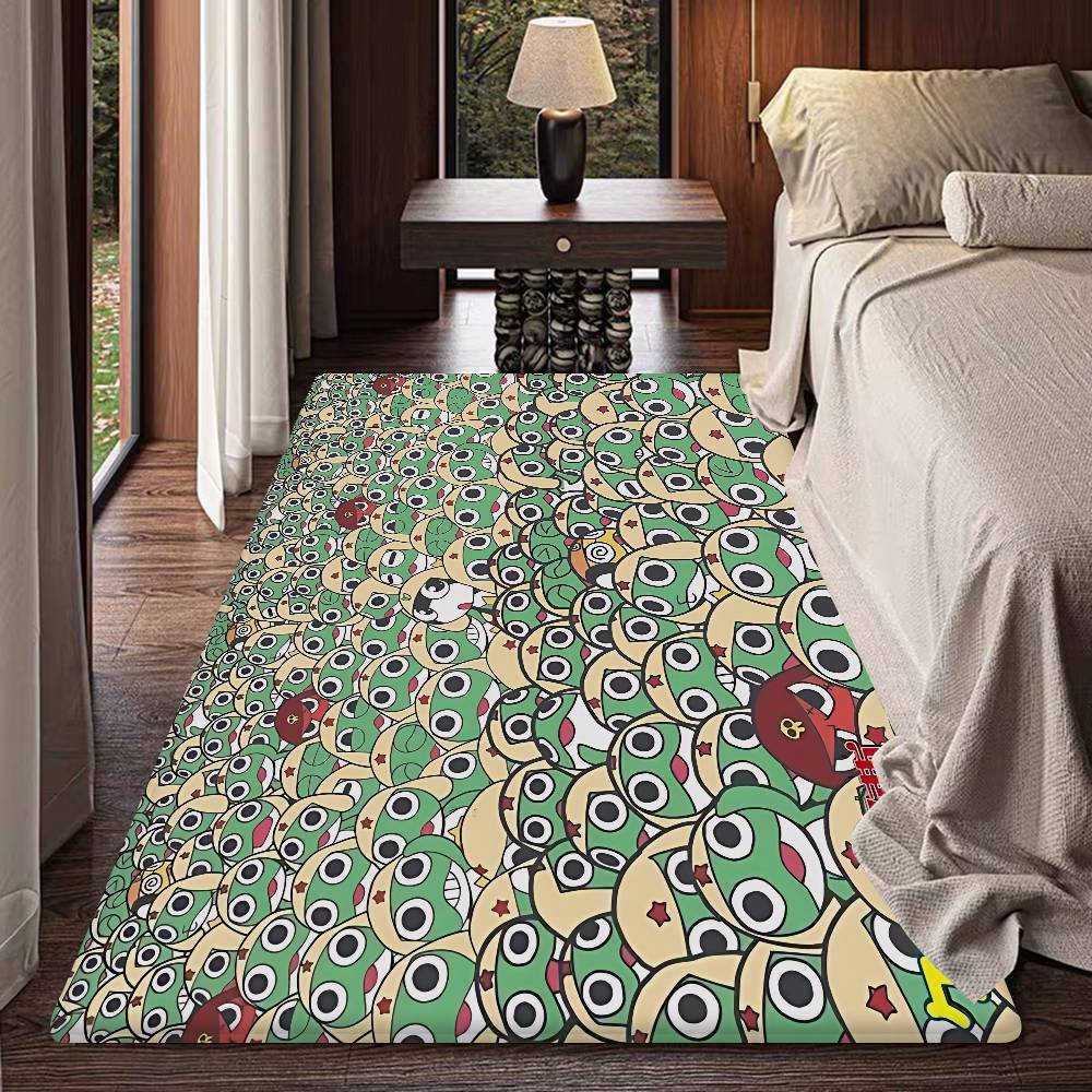 Cartoon Funny Keroro Gunsou Frog Kitchen Mat Kids Room Bedroom Decoration Balcony Anti-Slip Doormat Living Room Alfombra