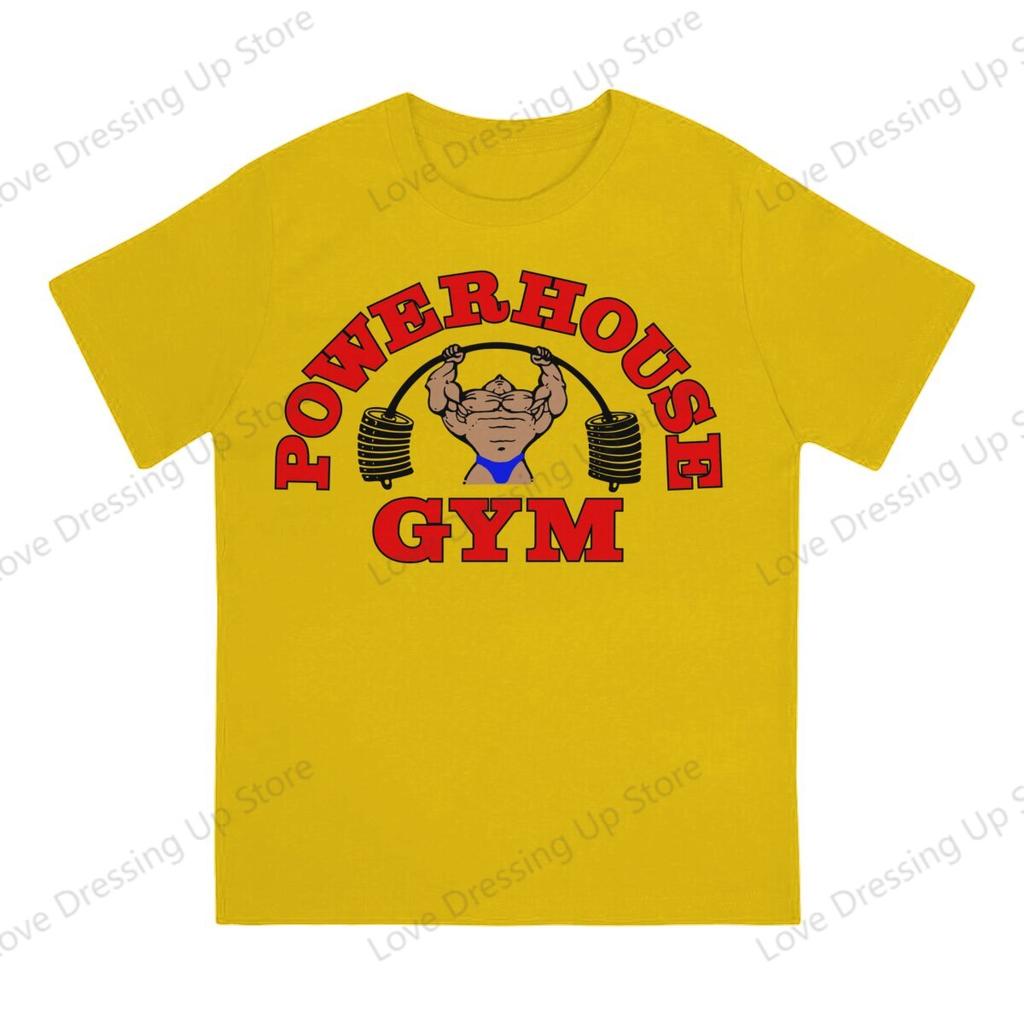 100pure Cotton Casual Unisex Tshirt Powerhouse Gym Short Sleeve Tshirts Oneck Tee Funny Tops