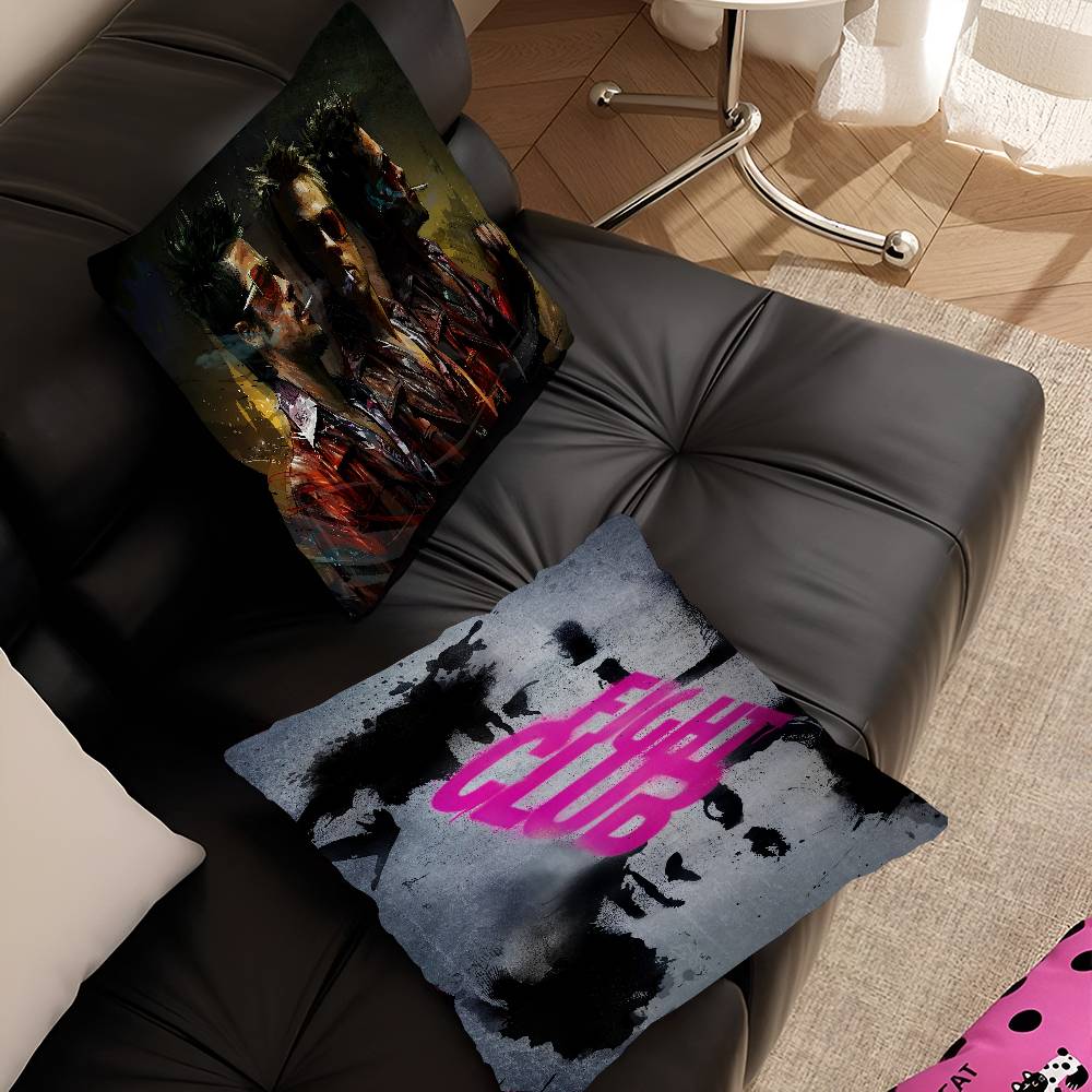 Movie Fight Club Cushion Cover Car Throw Pillow Case For Sofa Car Christmas Gift 40x40cm 45x45cm