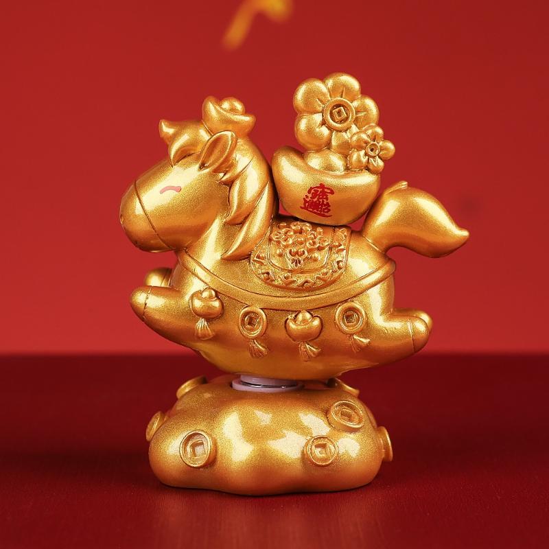 2026 Horse Statue Chinese New Year Feng Shui Tabletop Ornament Mascots For Home Desktop Decoration Chinese Spring Festival Decor