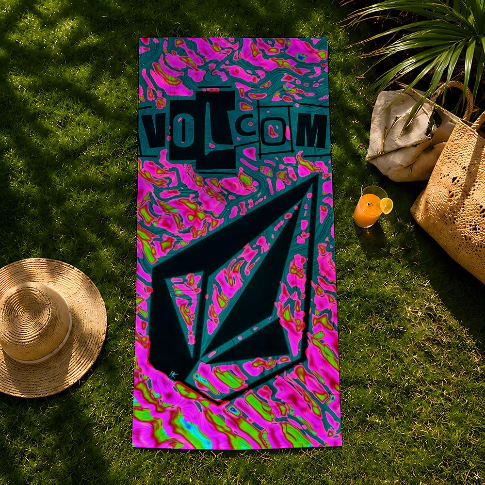 Brand V-Volcom Towel beach towel, quick drying absorbent bath towel for Swim,Gym,Camping,Outdoor