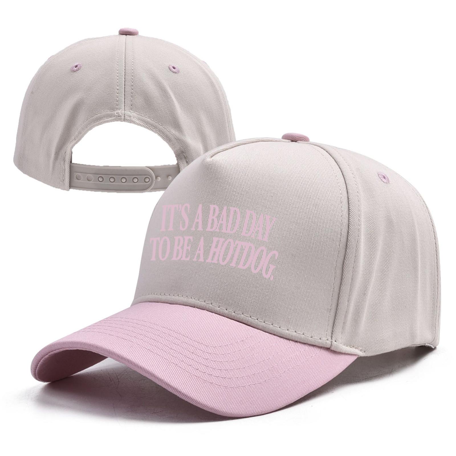 

Women Men Adult Washed Printed Baseball Cap Washed Cotton Daddy Hat One Size рожевий