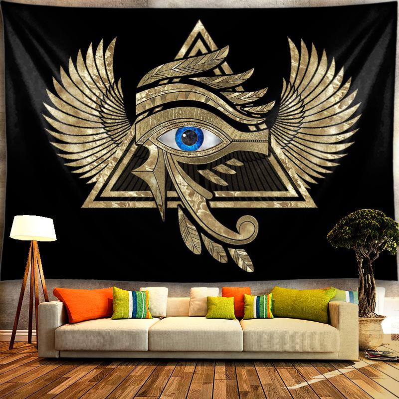 Home Old Culture Retro Wall Decoration Ancient Egypt Tapestry Mystical Symbols Tapestry Wall Hanging Cloth