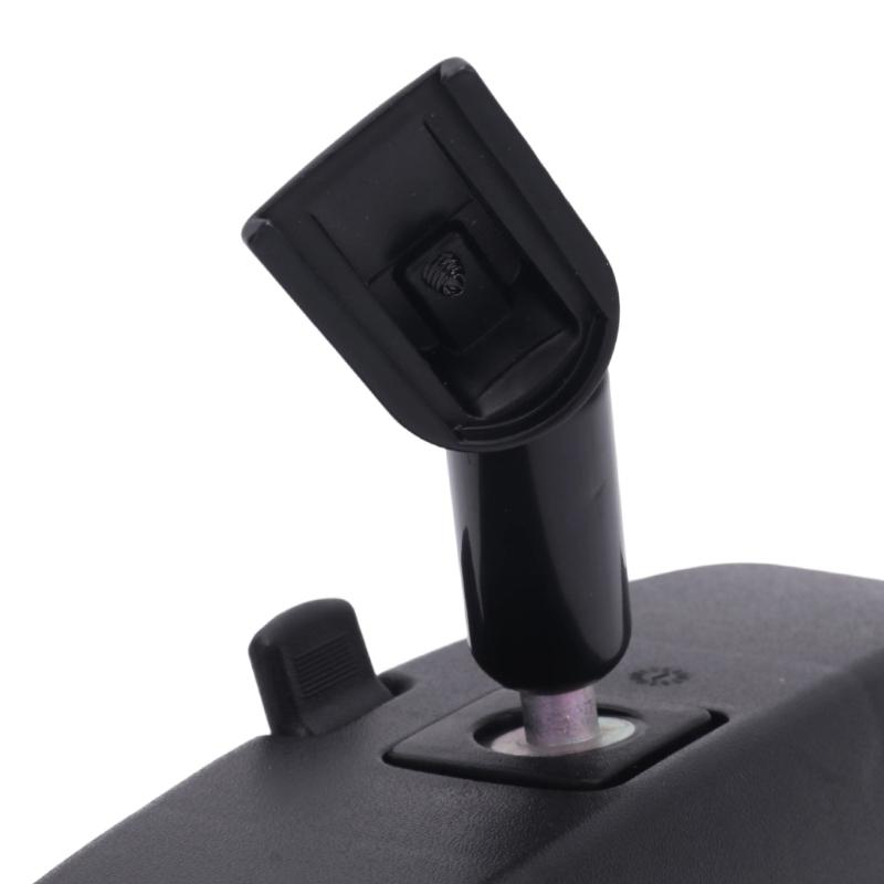 Black Interior Mirror Assembly with Flat Glass, Ball-Joint Adjustment, Integrated Arm, and Base for Replacing the Existing Driving Mirror 13585947