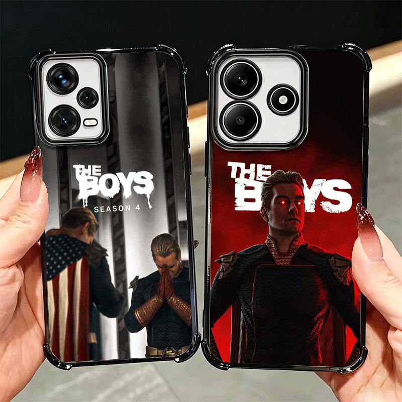 The Boys H-Homelander Soft Phone Case For Xiaomi Redmi Note 14 15 Pro Plus 13 12 11S 11T 5G 10 9S 9 Plating Anti-Fall Fundas