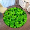 Four-Leaf Clover Luck: Nature's Perfect Symbol for Good Fortune!Round Non-Slip chair mat chair carpet for office Rugs for Office Decor Gift For Valent